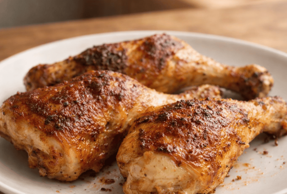 Hähnchenschenkel aus der Heißluftfritteuse