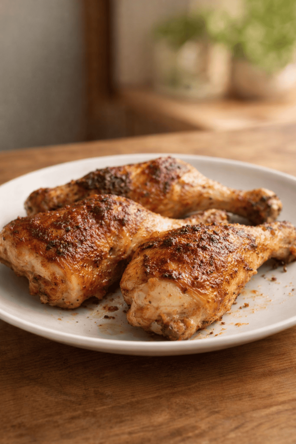 Hähnchenschenkel aus der Heißluftfritteuse