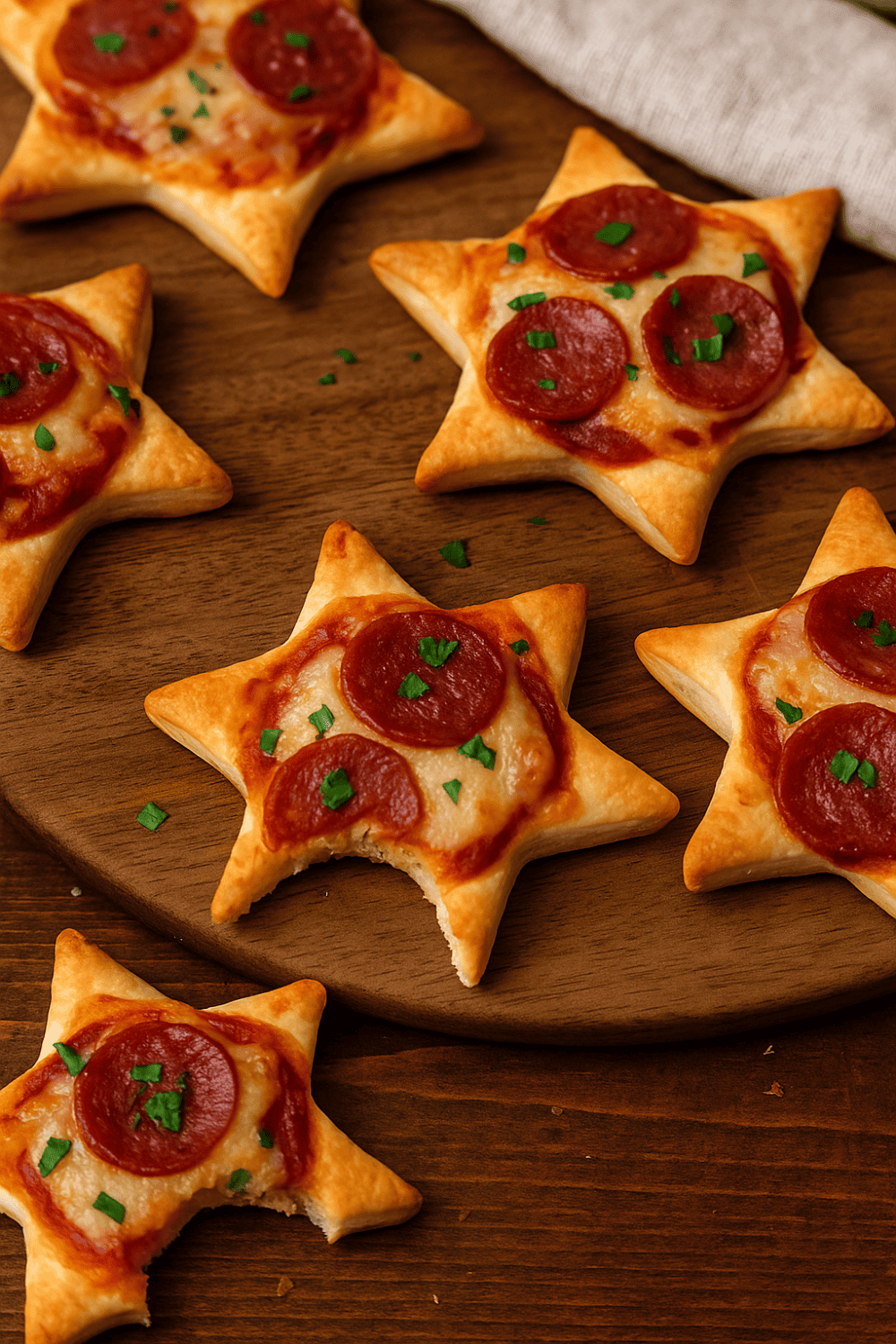 Zutaten für Pizza-Sterne: Blätterteig, Tomatenmark, Käse und Gewürze