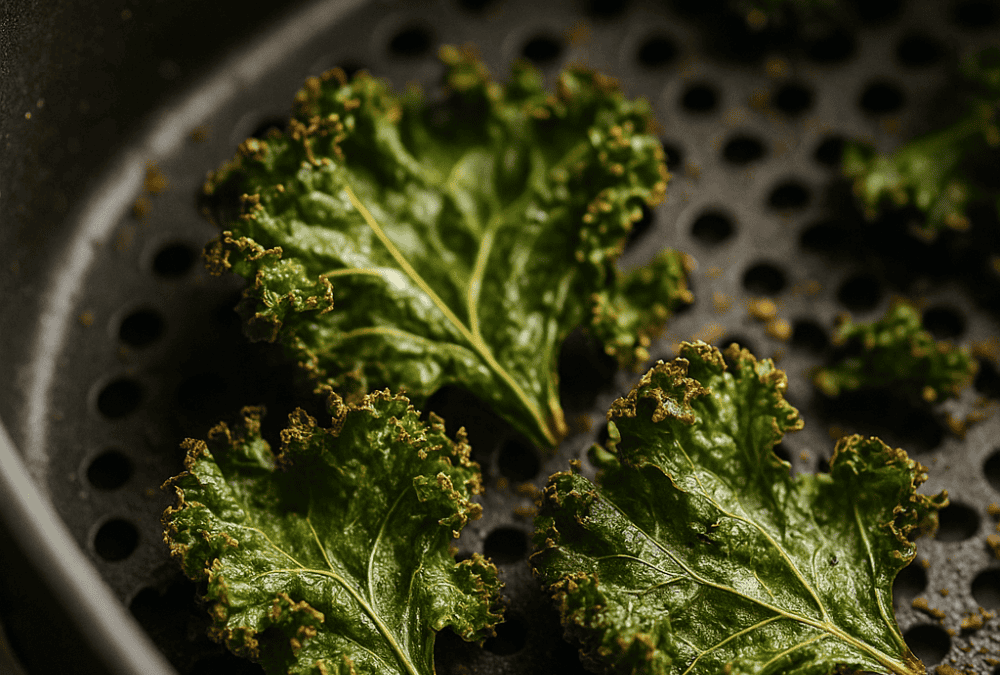 Grünkohlchips aus der Heißluftfritteuse