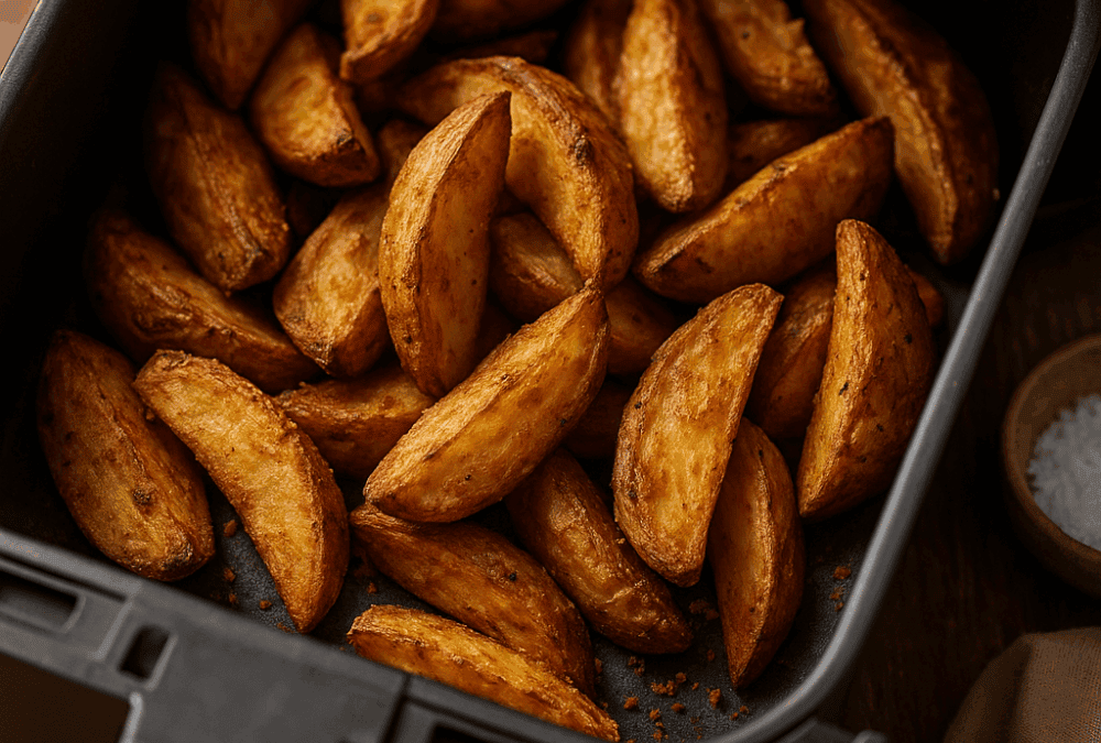Knusprige Kartoffelecken im Airfryer