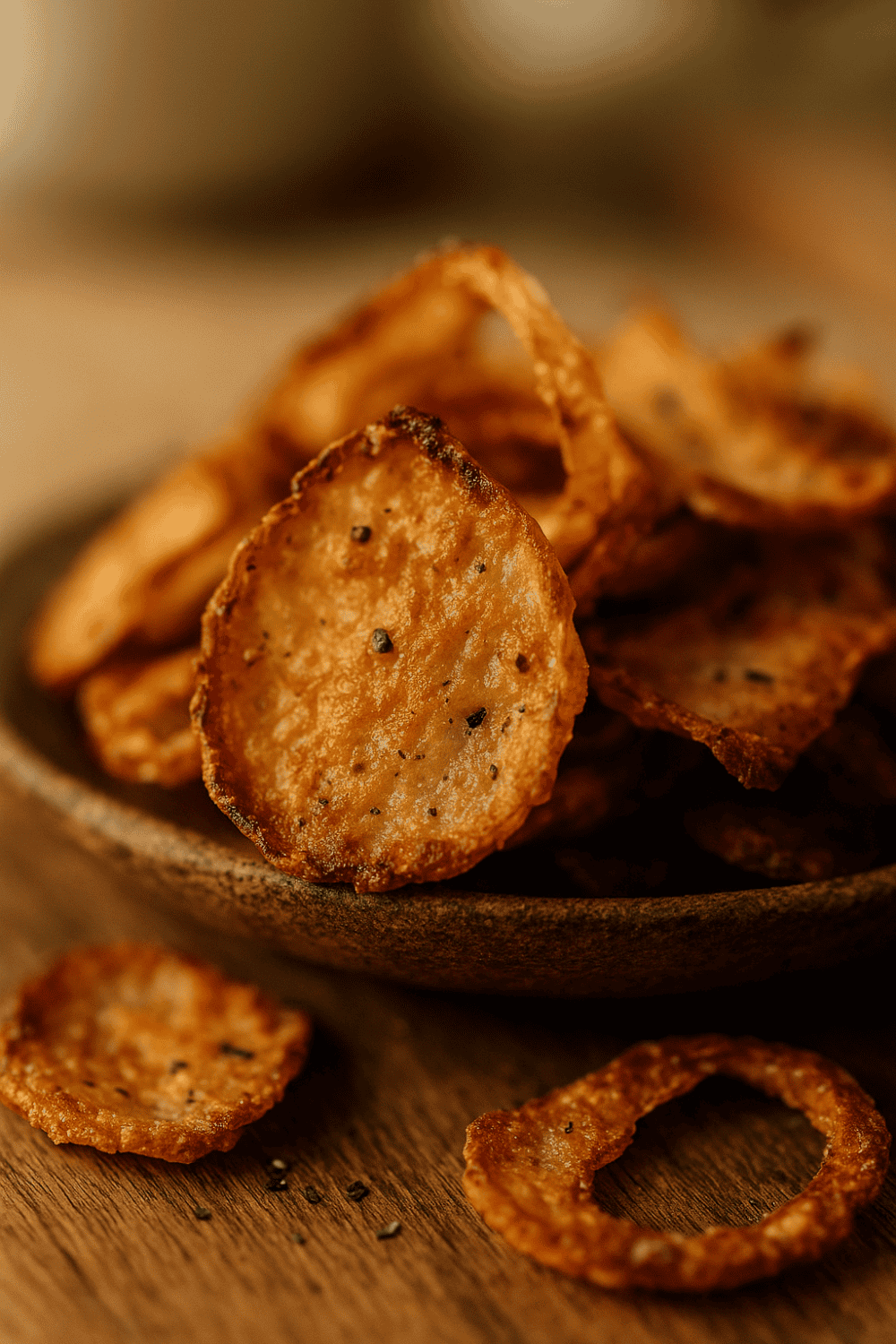 TikTok-Hit: Knusprige Onion Chips im Airfryer