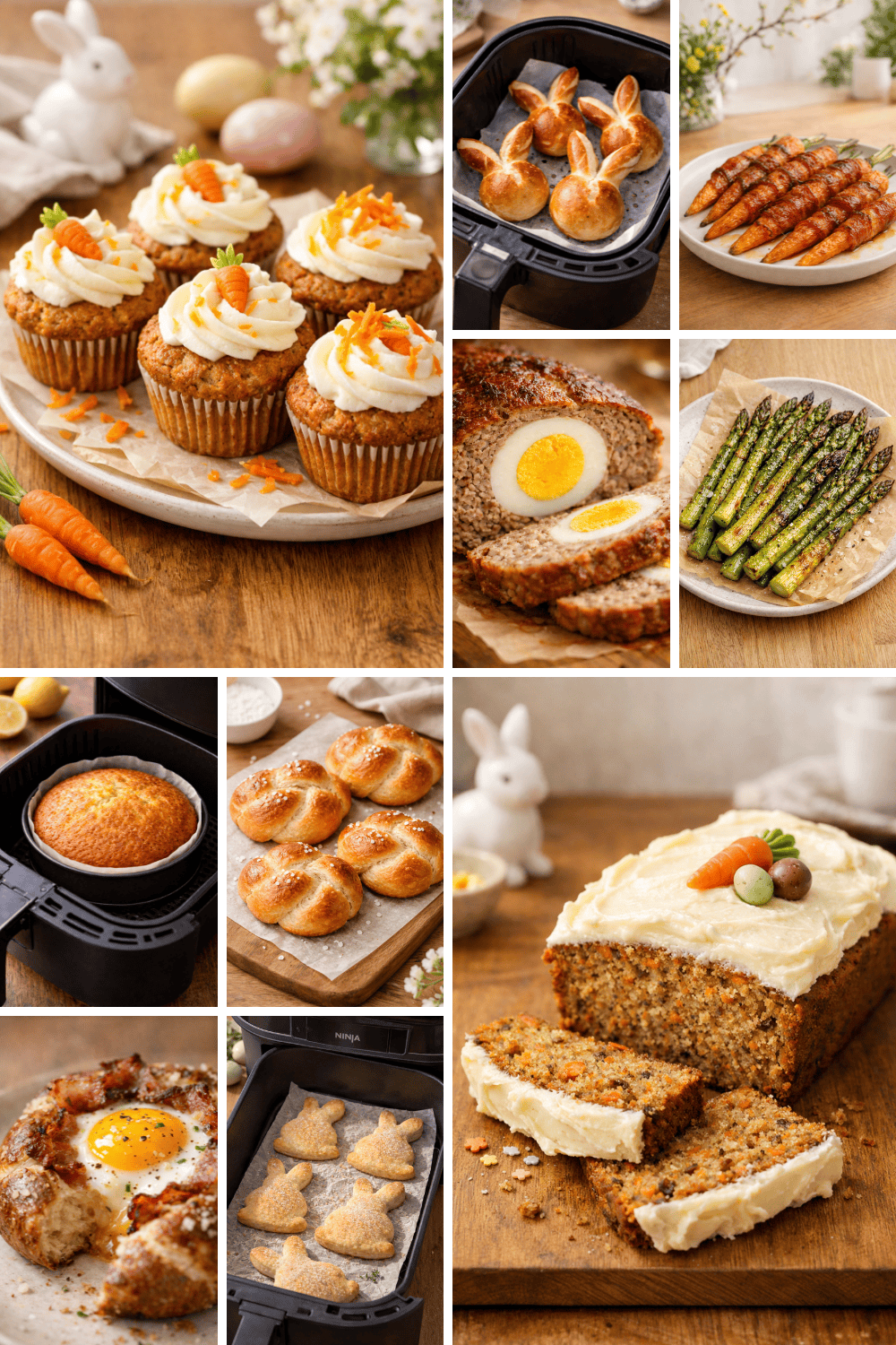 10 Oster-Rezepte aus der Heißluftfritteuse – Dein komplettes Ostermenü
