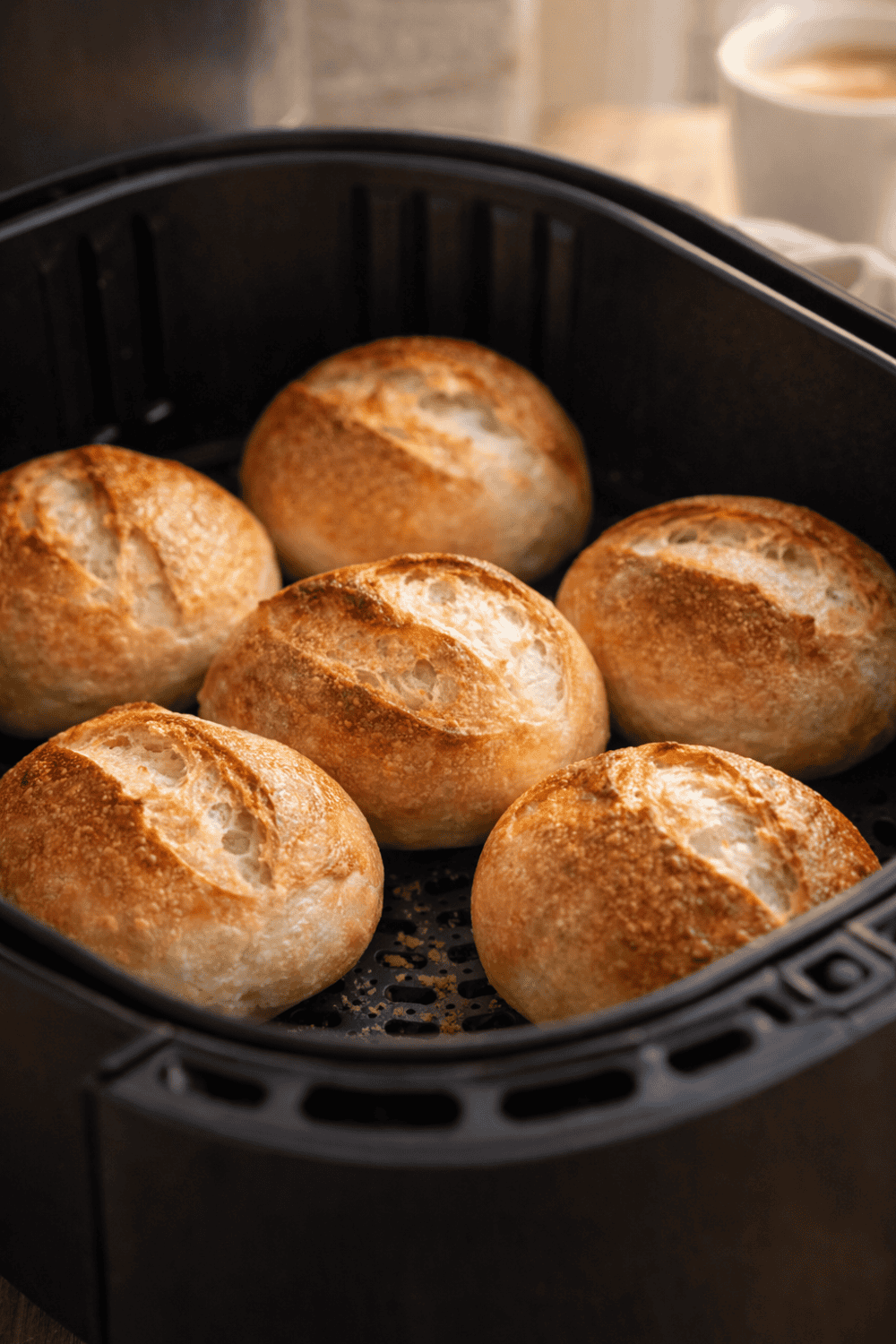 Aufbackbrötchen aus der Heißluftfritteuse – Lohnt sich das?