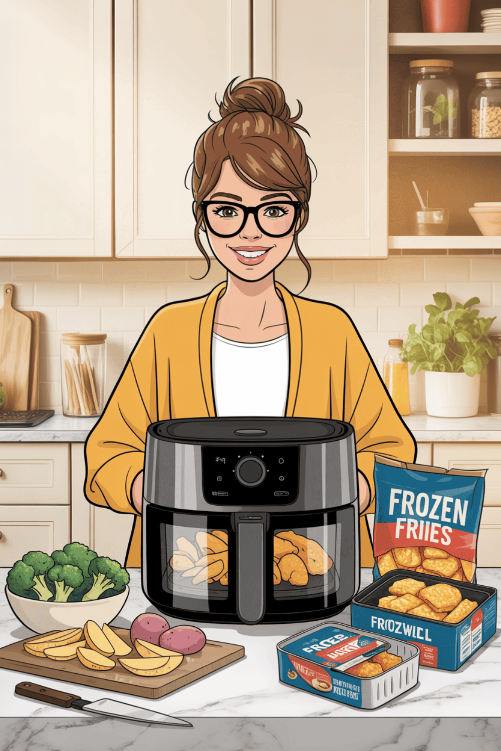 Airfryer Garzeiten für Tiefkühlprodukte – Pommes, Hähnchen und Gemüse in der Heißluftfritteuse