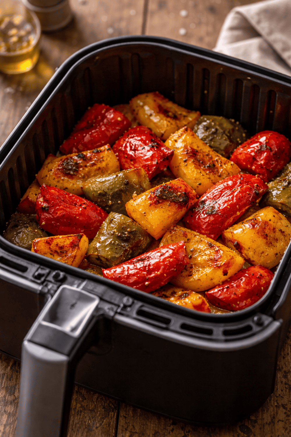 Geröstete Paprika in 15 Minuten – Airfryer-Grundrezept