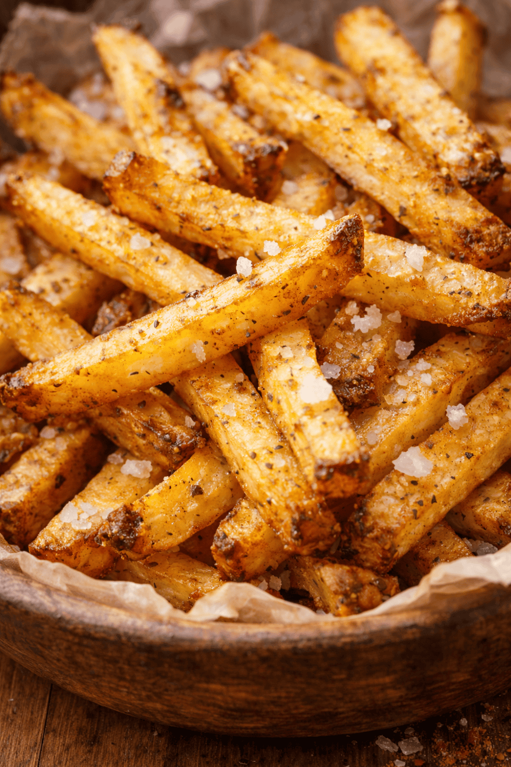 Extra knusprige und selbstgemachte Pommes aus der Heißluftfritteuse