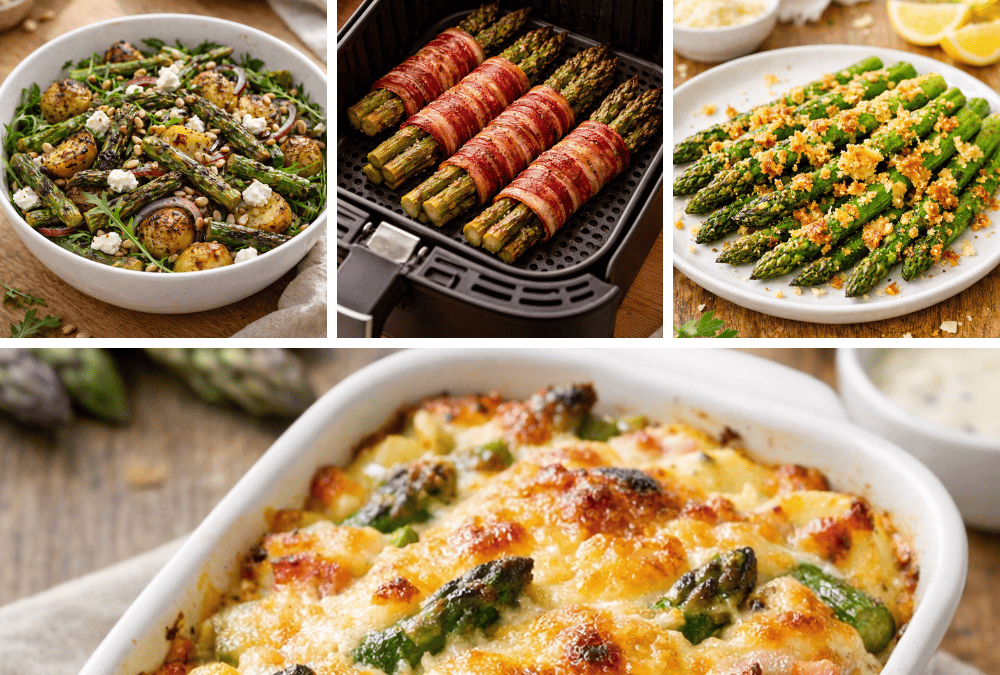 Grüner Spargel im Airfryer – 7 Rezepte von Beilage bis Hauptgericht