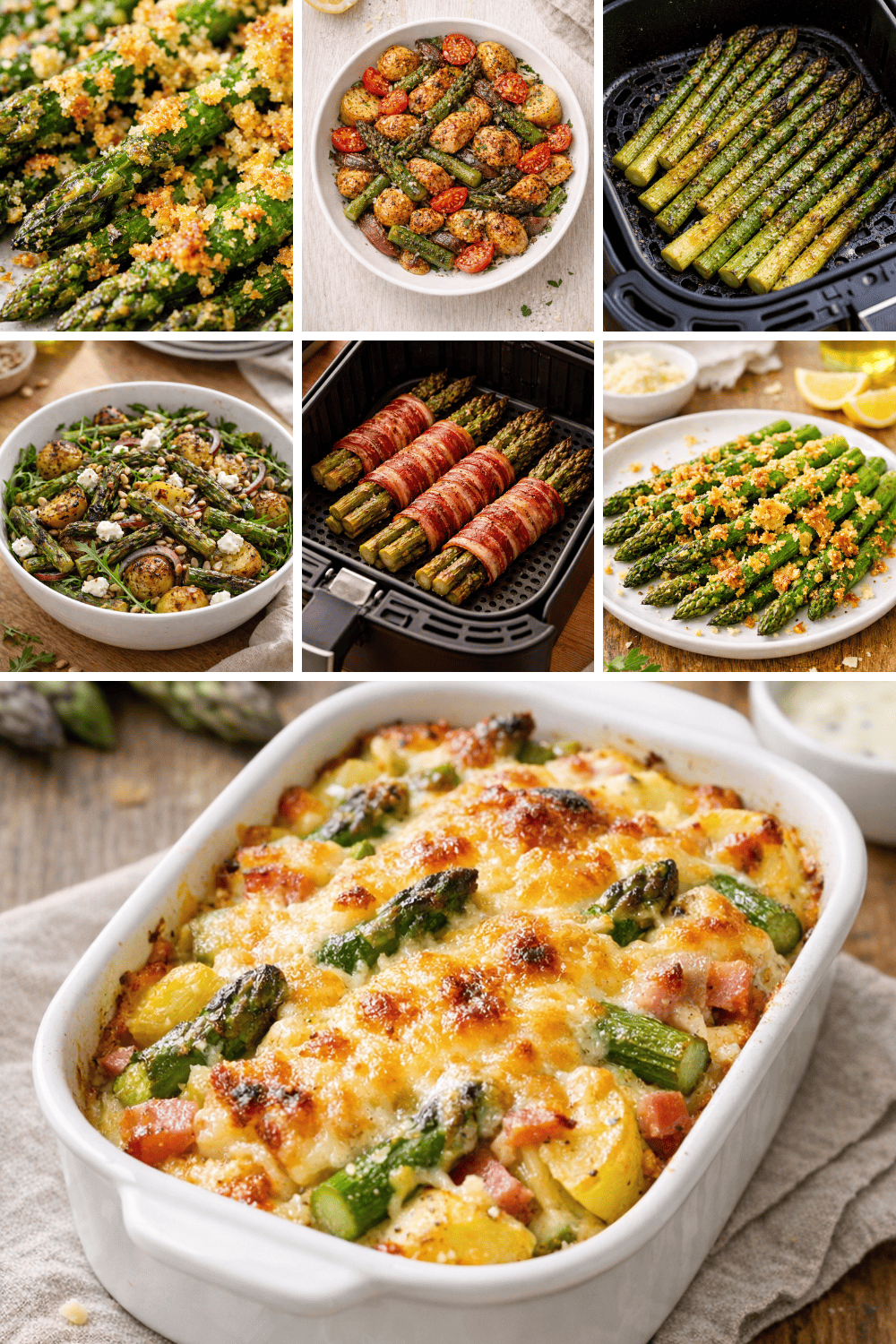 Grüner Spargel im Airfryer – 7 Rezepte von Beilage bis Hauptgericht