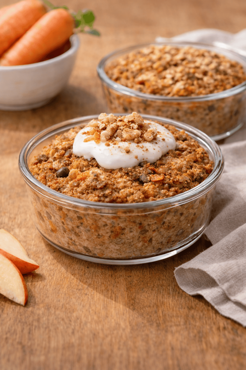 Baked Oats mit Karotte & Apfel aus dem Airfryer – Gesundes Osterfrühstück in 25 Minuten