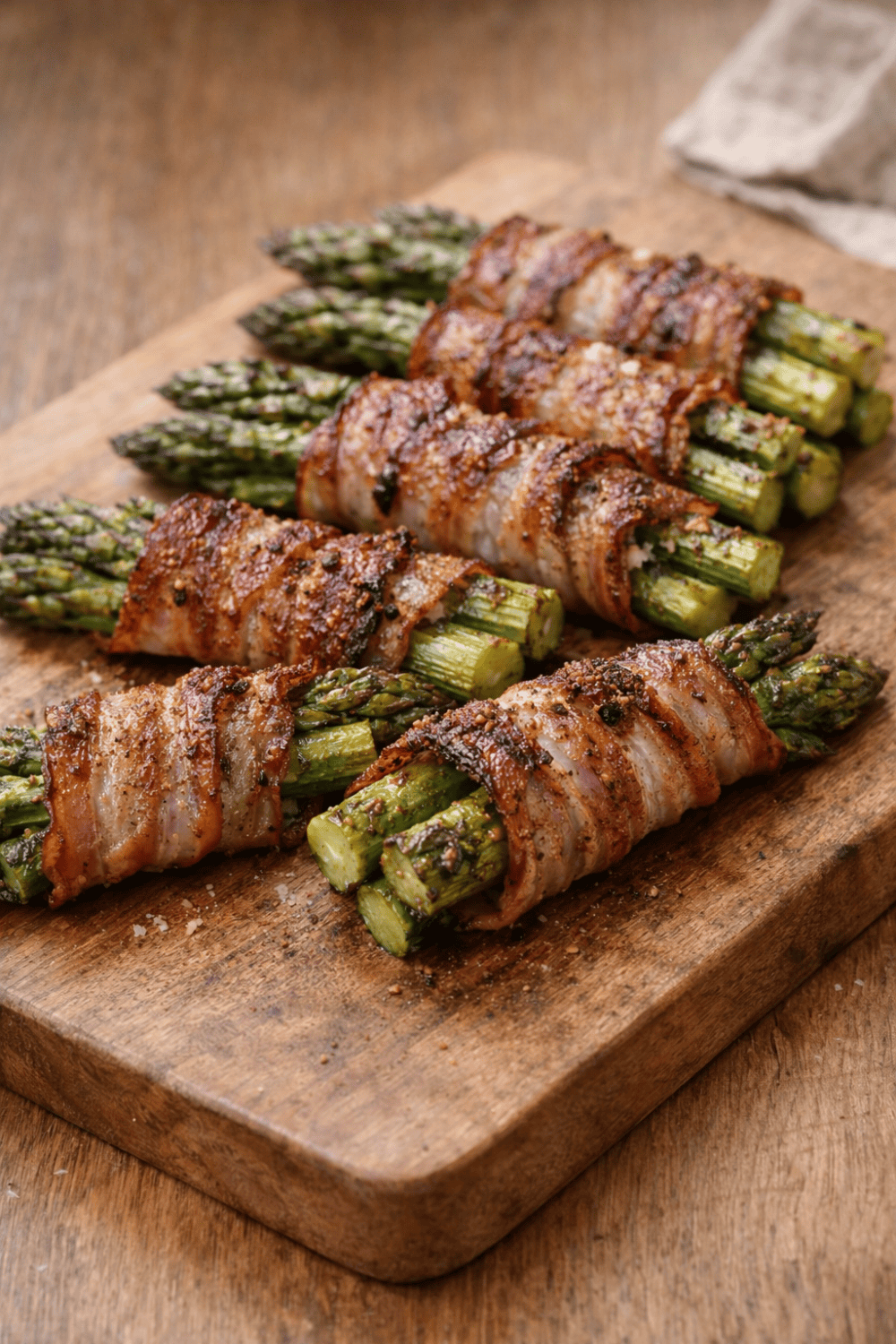 Spargel im Speckmantel aus der Heißluftfritteuse – Knusprig in 20 Minuten